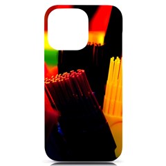 Plastic Brush Color Yellow Red Iphone 14 Pro Max Black Uv Print Case by Amaryn4rt