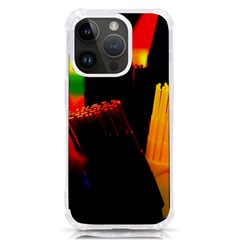 Plastic Brush Color Yellow Red Iphone 14 Pro Tpu Uv Print Case by Amaryn4rt