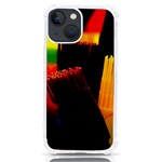 Plastic Brush Color Yellow Red iPhone 13 mini TPU UV Print Case Front