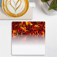 Effect Pattern Brush Red Uv Print Square Tile Coaster 