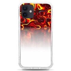 Effect Pattern Brush Red Iphone 12 Mini Tpu Uv Print Case	 by Amaryn4rt