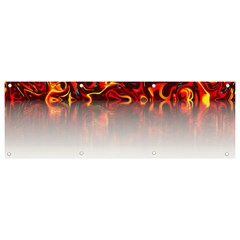 Effect Pattern Brush Red Banner And Sign 9  X 3  by Amaryn4rt