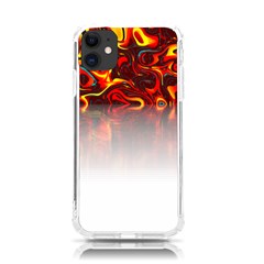 Effect Pattern Brush Red Iphone 11 Tpu Uv Print Case by Amaryn4rt