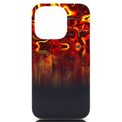 Effect Pattern Brush Red Iphone 14 Pro Black Uv Print Case by Amaryn4rt