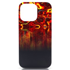 Effect Pattern Brush Red Iphone 14 Pro Max Black Uv Print Case by Amaryn4rt