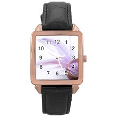 Ring Feather Marriage Pink Gold Rose Gold Leather Watch  by Amaryn4rt