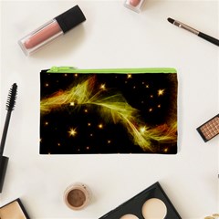 Particles Vibration Line Wave Cosmetic Bag (xs) by Amaryn4rt