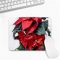 Star Of Bethlehem Star Red Small Mousepad by Amaryn4rt