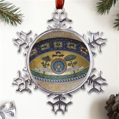 Peace Monument Werder Mountain Metal Large Snowflake Ornament by Amaryn4rt