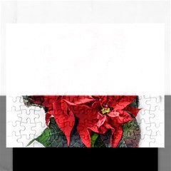 Star Of Bethlehem Star Red Rectangular Jigsaw Puzzl by Amaryn4rt