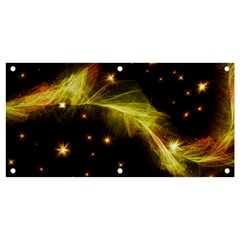 Particles Vibration Line Wave Banner And Sign 4  X 2  by Amaryn4rt