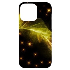 Particles Vibration Line Wave Iphone 14 Pro Max Black Uv Print Case by Amaryn4rt