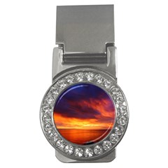 Sunset The Pacific Ocean Evening Money Clips (cz)  by Amaryn4rt