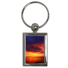 Sunset The Pacific Ocean Evening Key Chain (rectangle) by Amaryn4rt