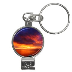 Sunset The Pacific Ocean Evening Nail Clippers Key Chain by Amaryn4rt