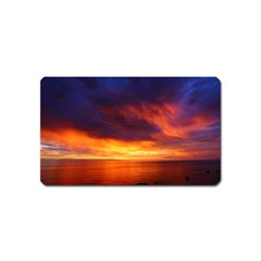 Sunset The Pacific Ocean Evening Magnet (name Card) by Amaryn4rt