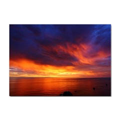 Sunset The Pacific Ocean Evening Sticker A4 (100 Pack) by Amaryn4rt