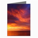 Sunset The Pacific Ocean Evening Greeting Cards (Pkg of 8) Left