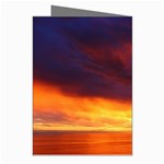 Sunset The Pacific Ocean Evening Greeting Cards (Pkg of 8) Right