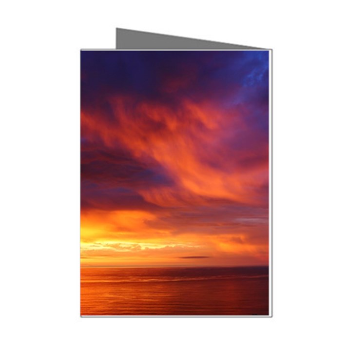 Sunset The Pacific Ocean Evening Mini Greeting Cards (Pkg of 8)