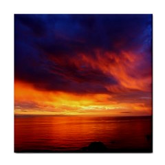 Sunset The Pacific Ocean Evening Face Towel by Amaryn4rt