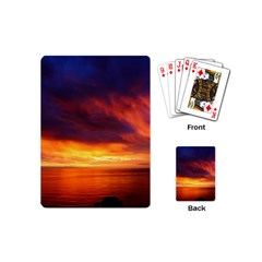 Sunset The Pacific Ocean Evening Playing Cards Single Design (mini) by Amaryn4rt