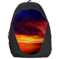 Sunset The Pacific Ocean Evening Backpack Bag by Amaryn4rt