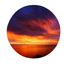 Sunset The Pacific Ocean Evening Mini Round Pill Box by Amaryn4rt