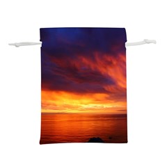 Sunset The Pacific Ocean Evening Lightweight Drawstring Pouch (l) by Amaryn4rt