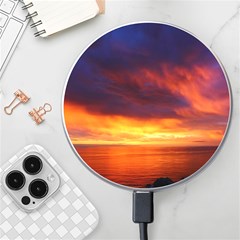 Sunset The Pacific Ocean Evening Wireless Fast Charger(white) by Amaryn4rt