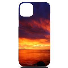 Sunset The Pacific Ocean Evening Iphone 14 Plus Black Uv Print Case by Amaryn4rt