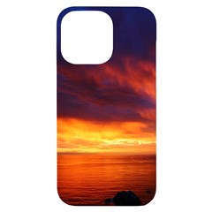 Sunset The Pacific Ocean Evening Iphone 14 Pro Max Black Uv Print Case by Amaryn4rt