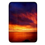 Sunset The Pacific Ocean Evening Rectangular Glass Fridge Magnet (4 pack) Front