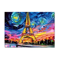 Eiffel Tower Starry Night Print Van Gogh Sticker A4 (10 Pack) by Modalart