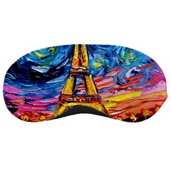 Eiffel Tower Starry Night Print Van Gogh Sleep Mask by Modalart