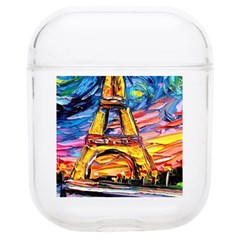 Eiffel Tower Starry Night Print Van Gogh Soft Tpu Airpods 1/2 Case by Modalart