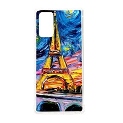 Eiffel Tower Starry Night Print Van Gogh Samsung Galaxy Note 20 Tpu Uv Case by Modalart