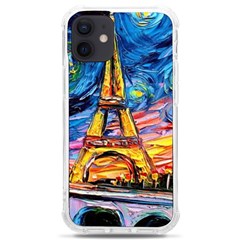 Eiffel Tower Starry Night Print Van Gogh Iphone 12 Mini Tpu Uv Print Case	 by Modalart