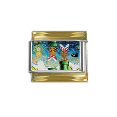 Cartoon Game Games Starry Night Doctor Who Van Gogh Parody Gold Trim Italian Charm (9mm) by Modalart