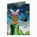 Cartoon Game Games Starry Night Doctor Who Van Gogh Parody Greeting Cards (Pkg of 8) Left