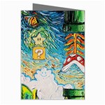 Cartoon Game Games Starry Night Doctor Who Van Gogh Parody Greeting Cards (Pkg of 8) Right