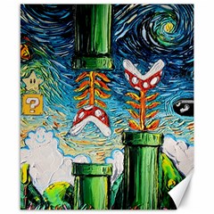 Cartoon Game Games Starry Night Doctor Who Van Gogh Parody Canvas 8  X 10  by Modalart