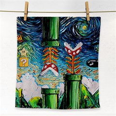 Cartoon Game Games Starry Night Doctor Who Van Gogh Parody Face Towel by Modalart