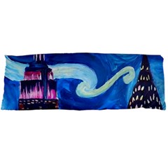 Starry Night In New York Van Gogh Manhattan Chrysler Building And Empire State Building Body Pillow Case Dakimakura (two Sides) by Modalart