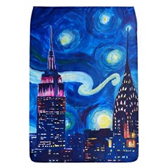 Starry Night In New York Van Gogh Manhattan Chrysler Building And Empire State Building Removable Flap Cover (l) by Modalart