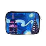 Starry Night In New York Van Gogh Manhattan Chrysler Building And Empire State Building Apple iPad Mini Zipper Cases Front