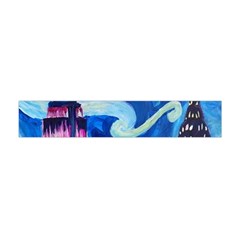 Starry Night In New York Van Gogh Manhattan Chrysler Building And Empire State Building Premium Plush Fleece Scarf (mini) by Modalart