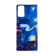 Starry Night In New York Van Gogh Manhattan Chrysler Building And Empire State Building Samsung Galaxy Note 20 Tpu Uv Case by Modalart