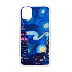 Starry Night In New York Van Gogh Manhattan Chrysler Building And Empire State Building Iphone 11 Tpu Uv Print Case by Modalart