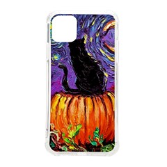 Halloween Art Starry Night Hallows Eve Black Cat Pumpkin Iphone 11 Pro Max 6 5 Inch Tpu Uv Print Case by Modalart